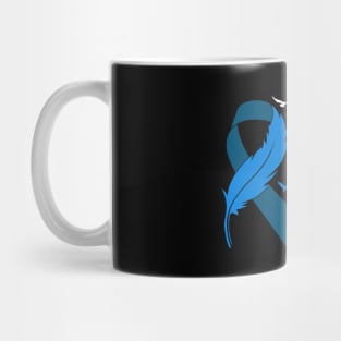 Alopecia Awareness I wear Blue for my Granddaughtera Mug